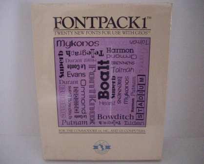 Fontpack1: New Fonts for GEOS (SEALED) - Commodore 64/128 Game